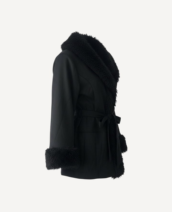 Gabardina Gamuza cuello peluche