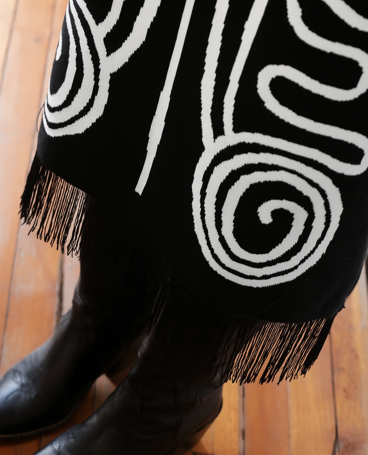 Falda precolombina Negra - Blanca