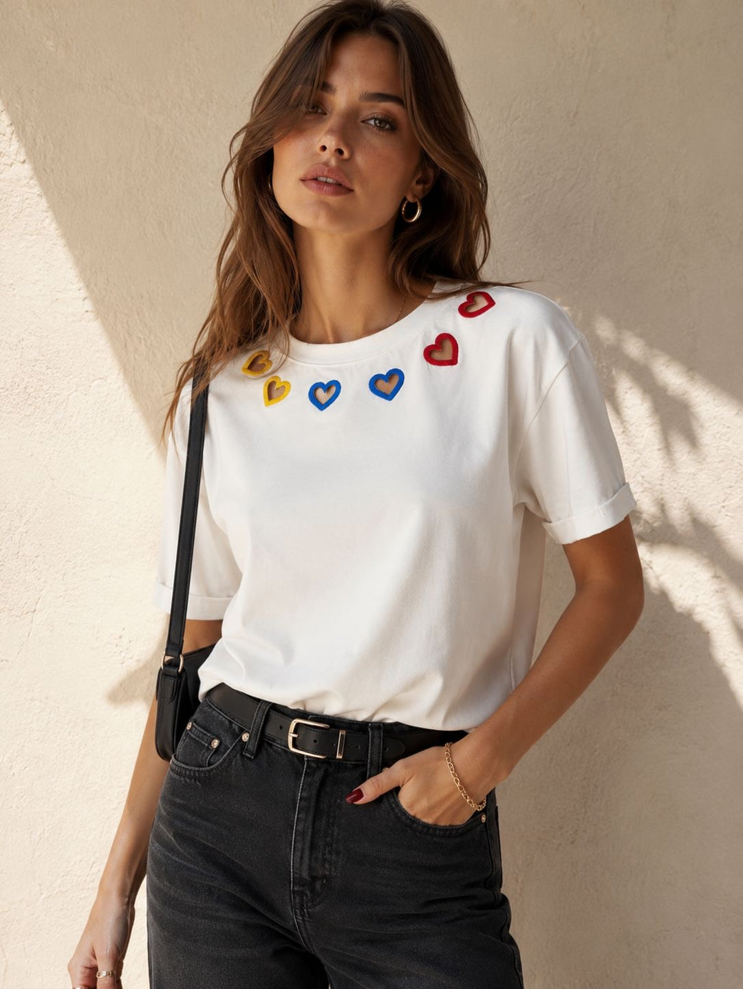 Camiseta Colombia corazones
