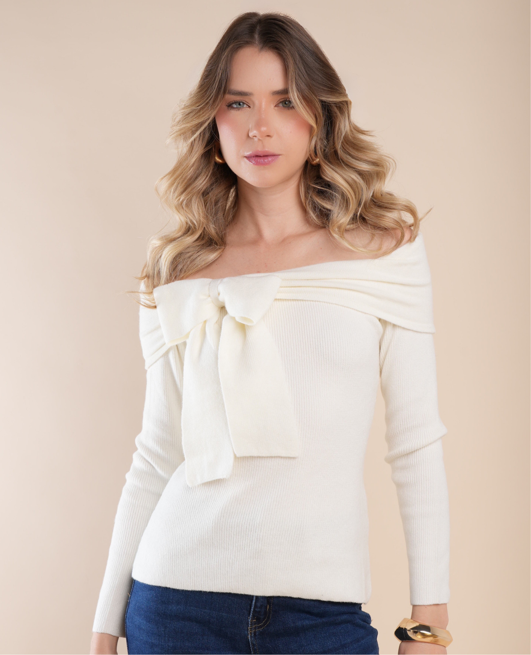 Saco Moño Bandeja Marfil