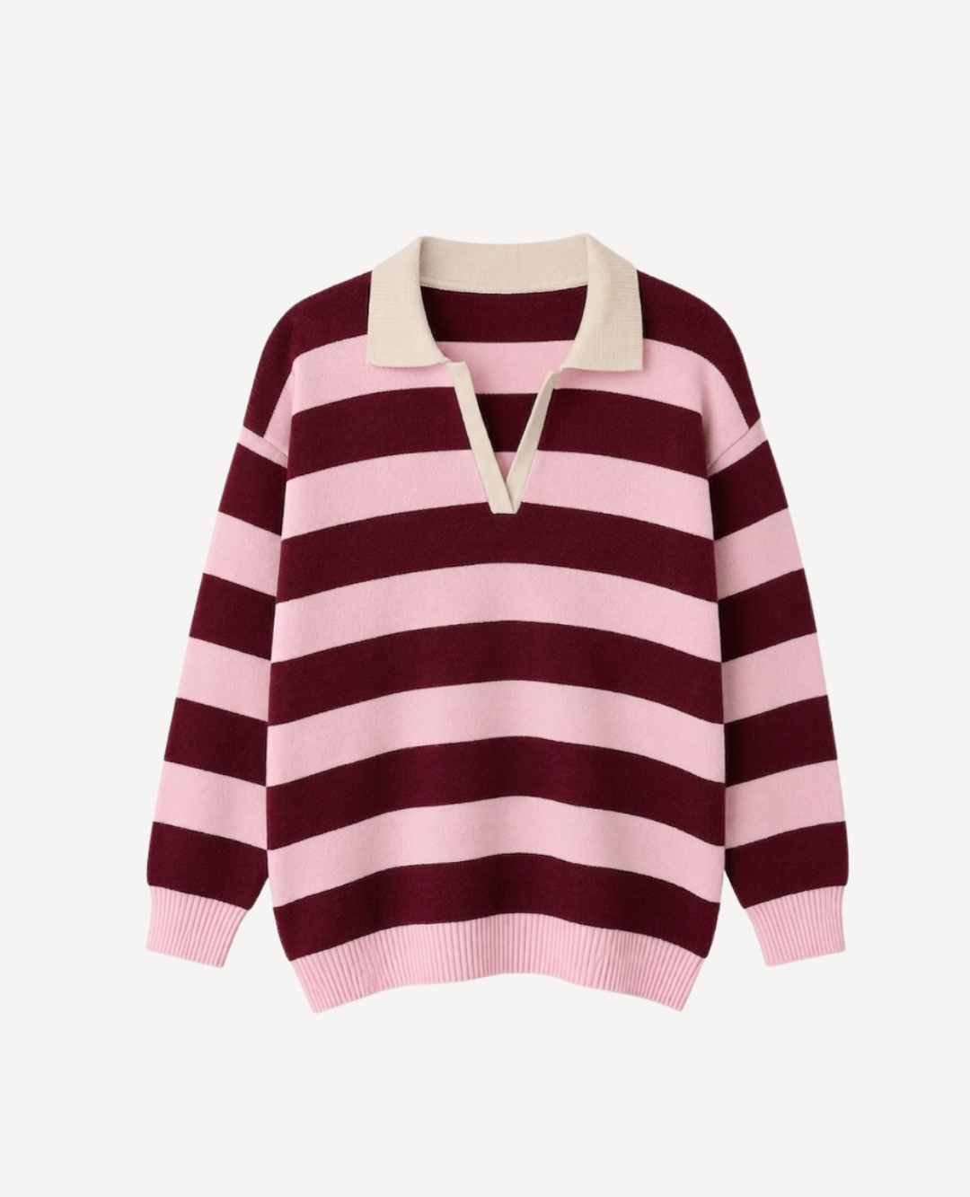 Saco Stripes Vino y Rosa