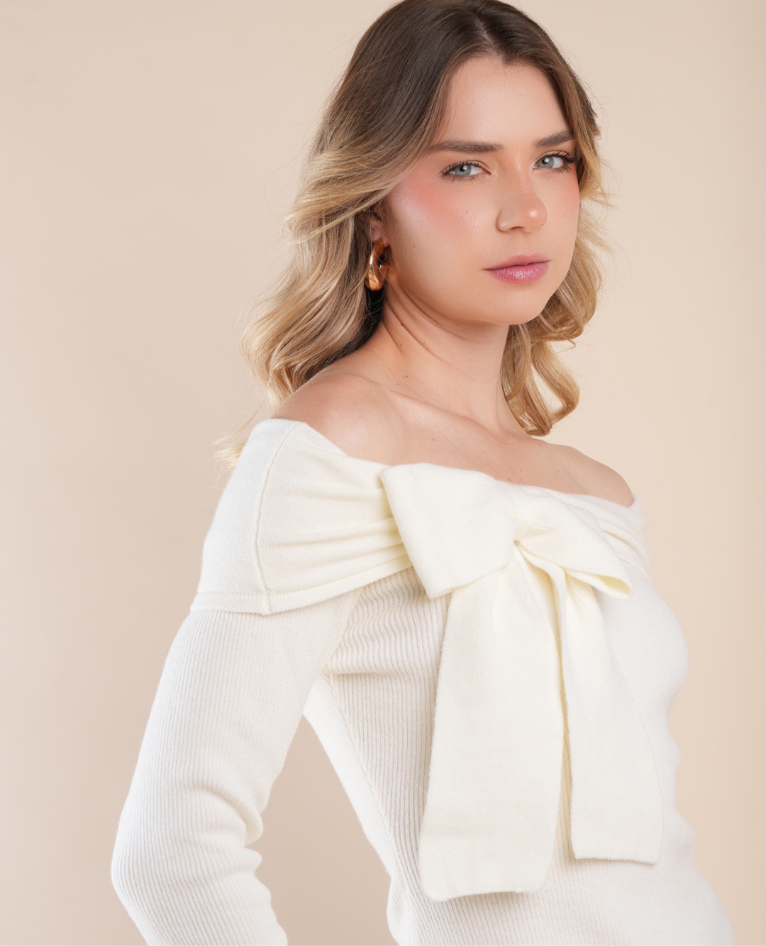 Saco Moño Bandeja Marfil