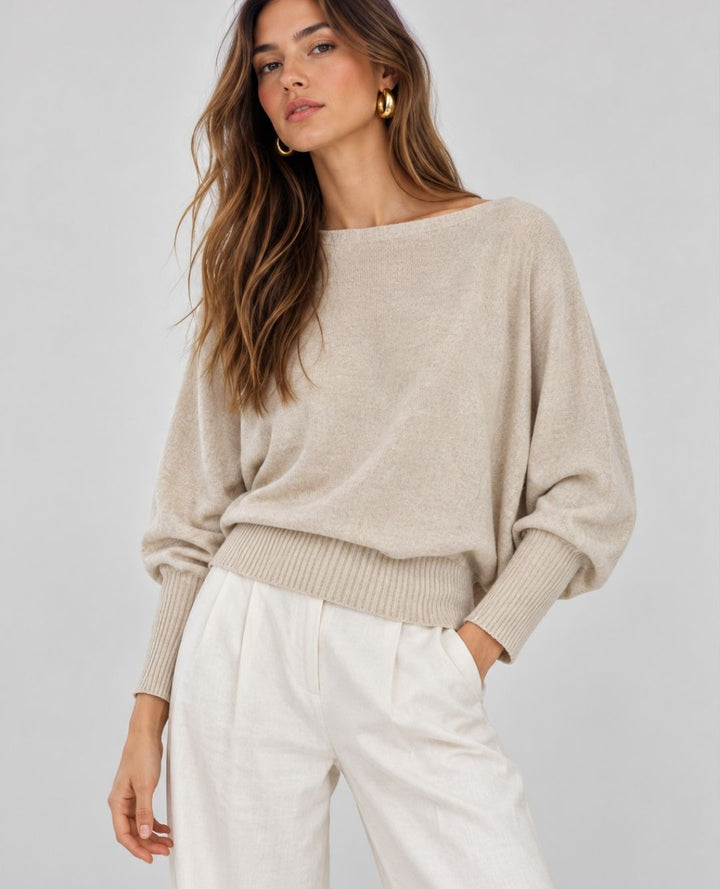 SACO TEJIDO BANDEJA BEIGE