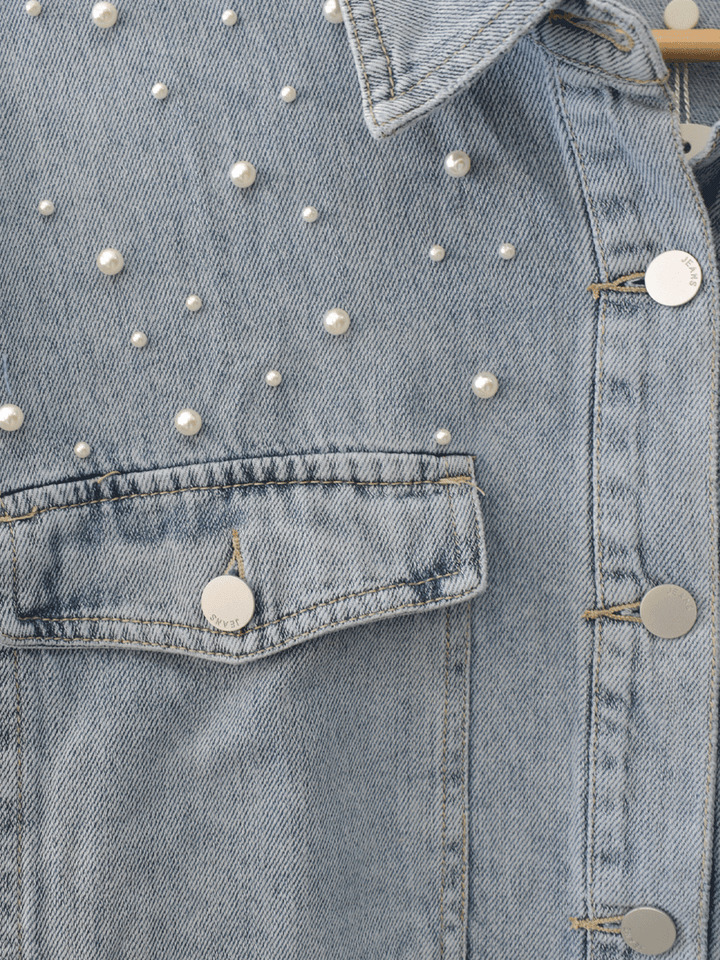 Chaqueta Denim Perlas