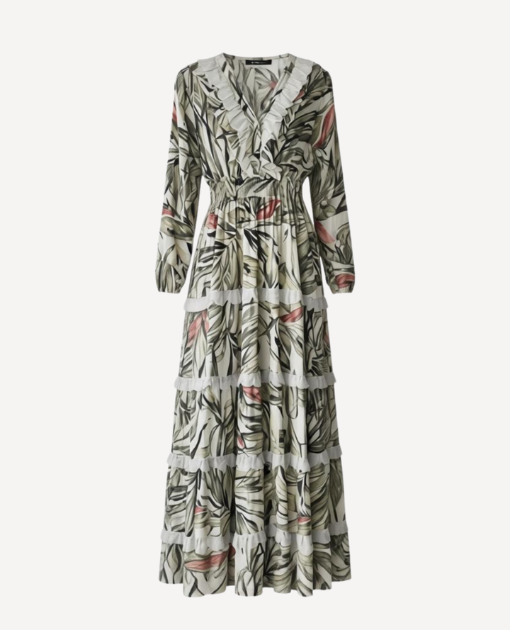 Vestido de pétalos Zoey Beige