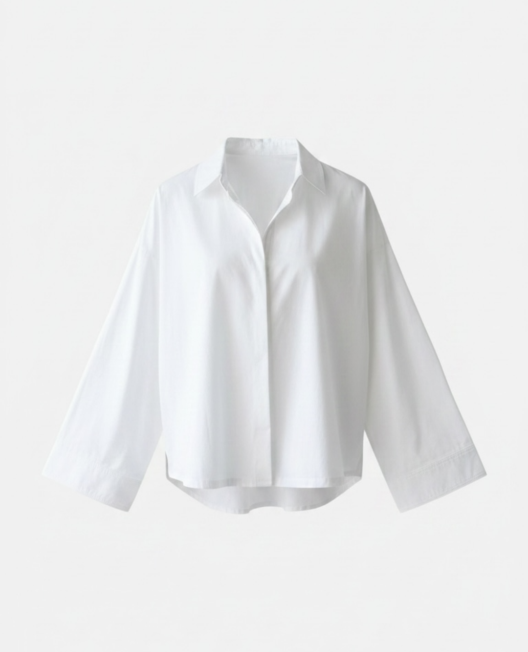Camisa Manga Campana popelina