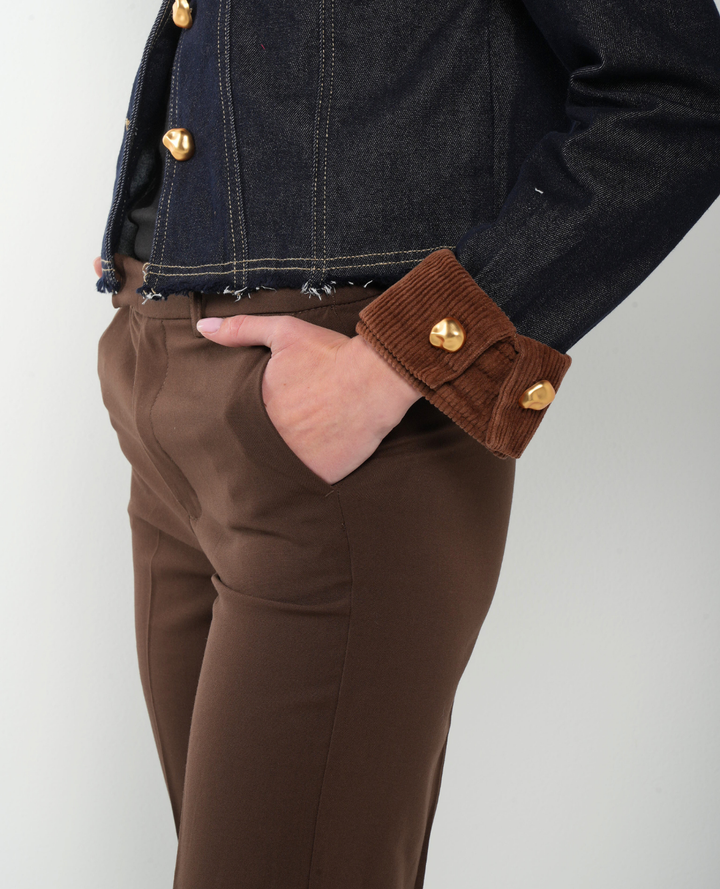 Chaqueta Jean Cuello Pana