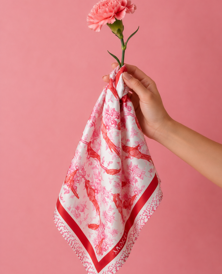 Pañoleta rosa loro