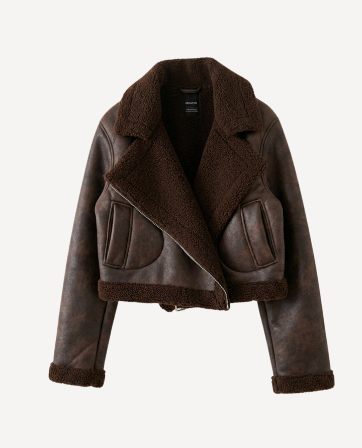 Chaqueta torera Chocolate ovejera
