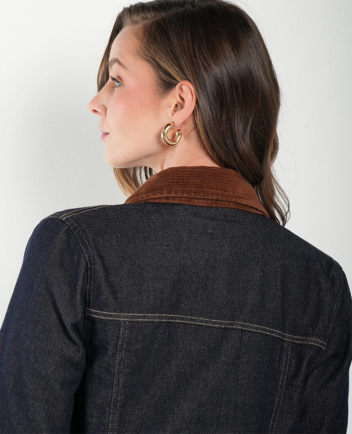 Chaqueta Jean Cuello Pana