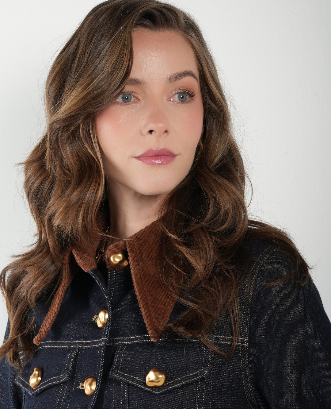 Chaqueta Jean Cuello Pana