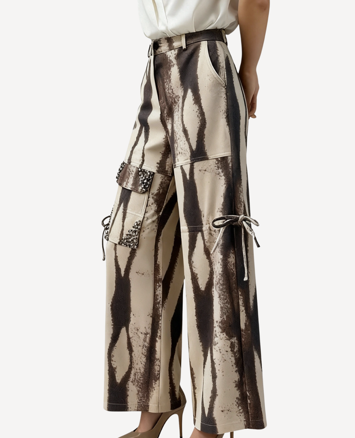 Pantalón Safari Print Tiras