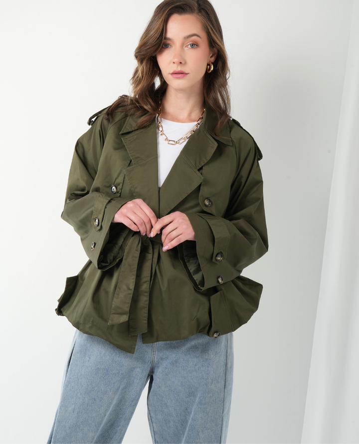 Gabardina Globo Verde