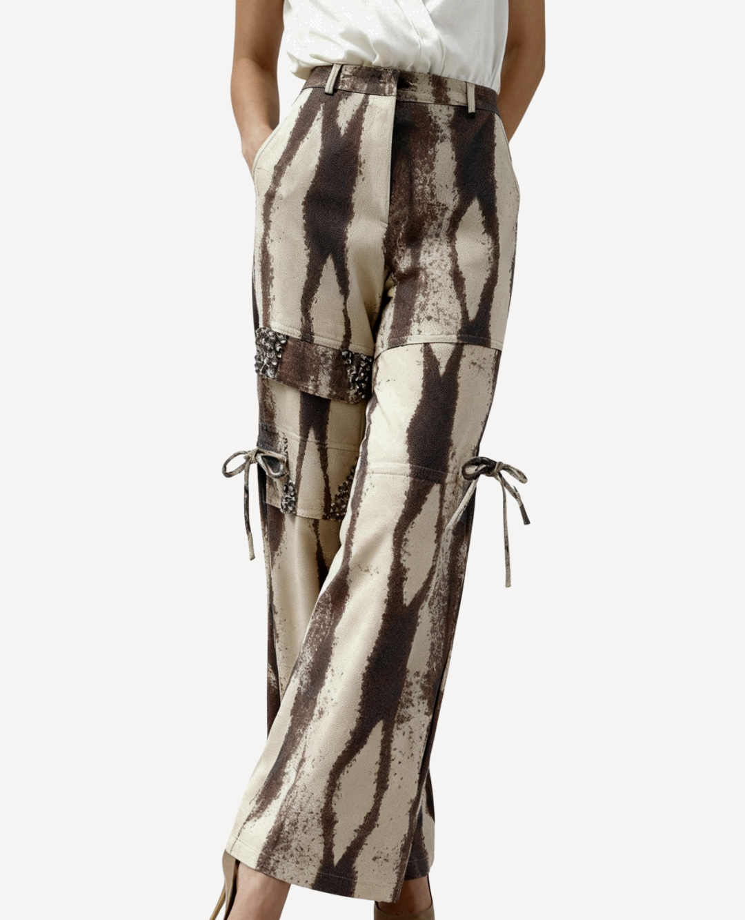 Pantalón Safari Print Tiras