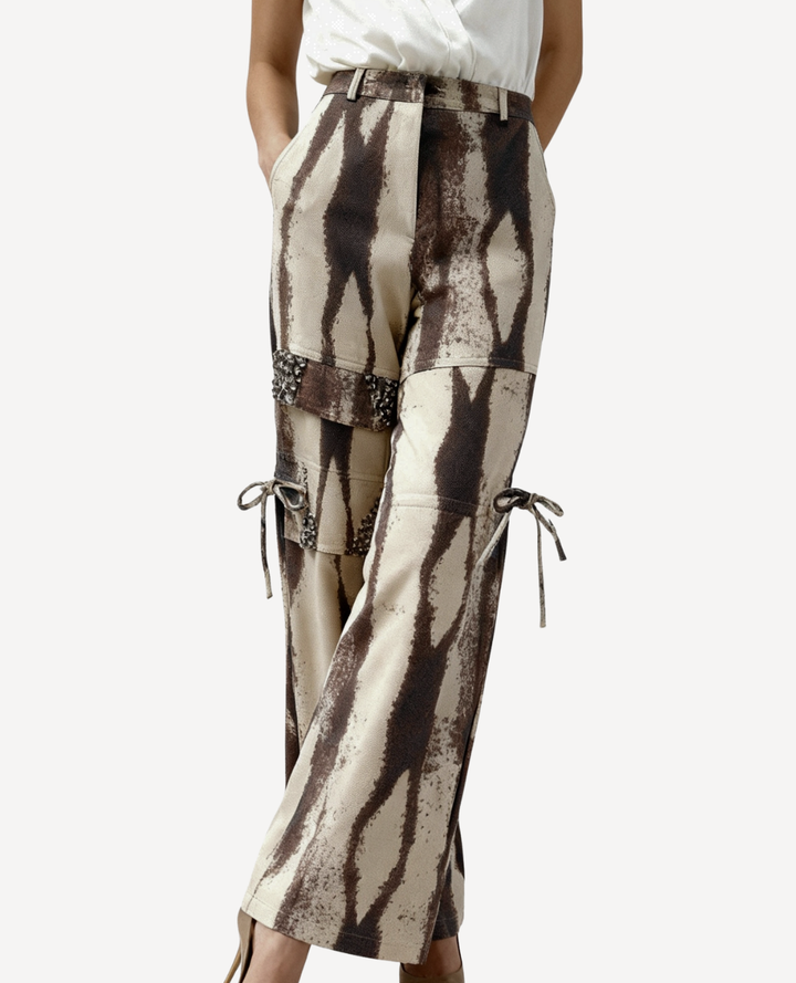 Pantalón Safari Print Tiras