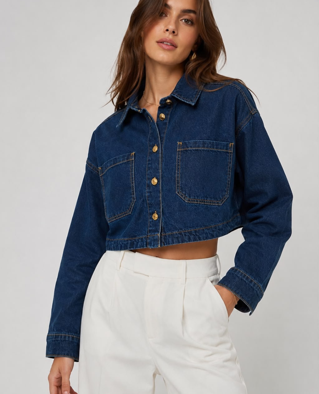 Chaqueta indigo Denim