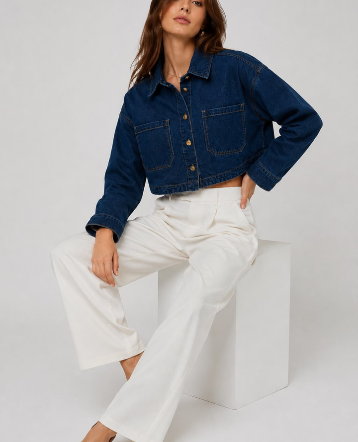 Chaqueta indigo Denim