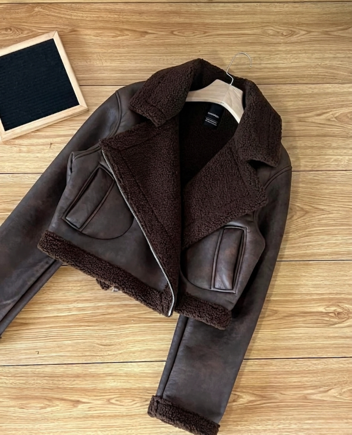 Chaqueta torera Chocolate ovejera