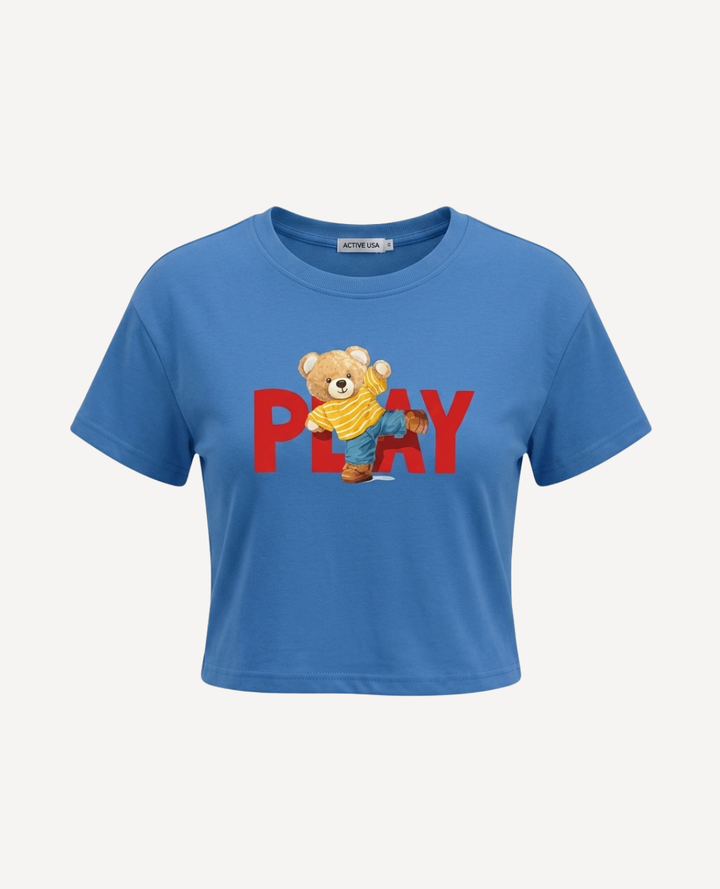 Camiseta Play Osito Azul