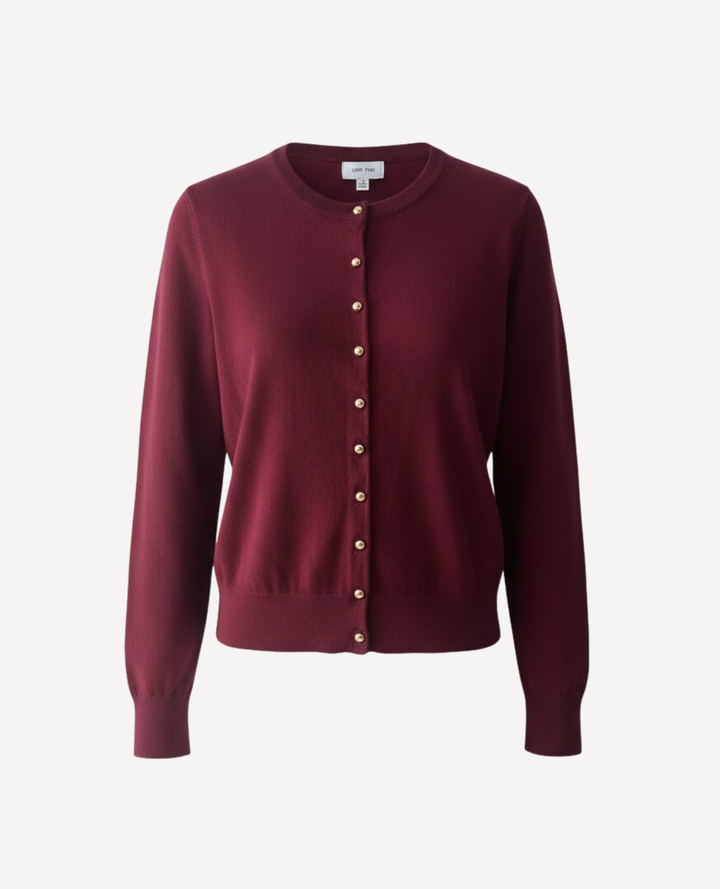 Cardigan Vino botones dorados