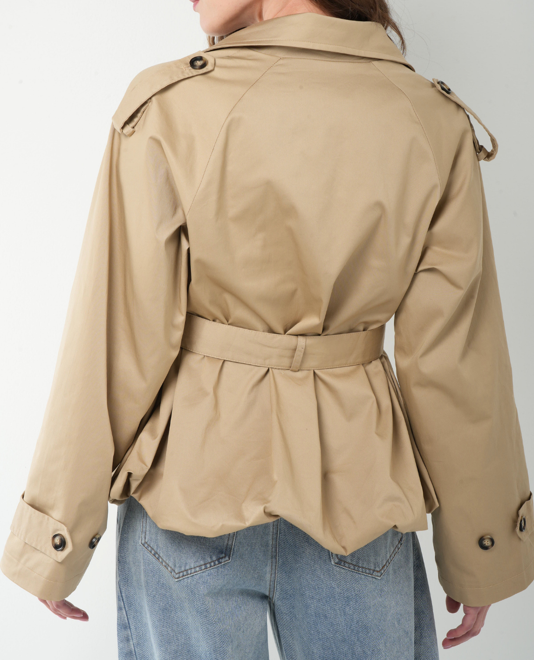 Gabardina Globo Beige