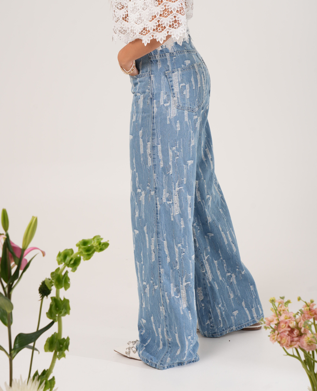 Jean Wide Leg Azul Claro