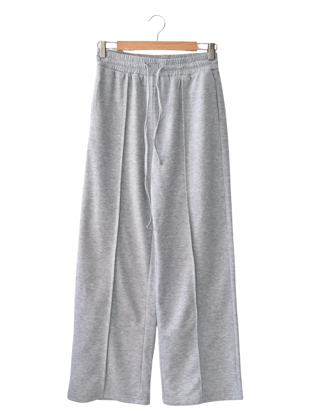 Pantalon Wide Leg Con vena Gris