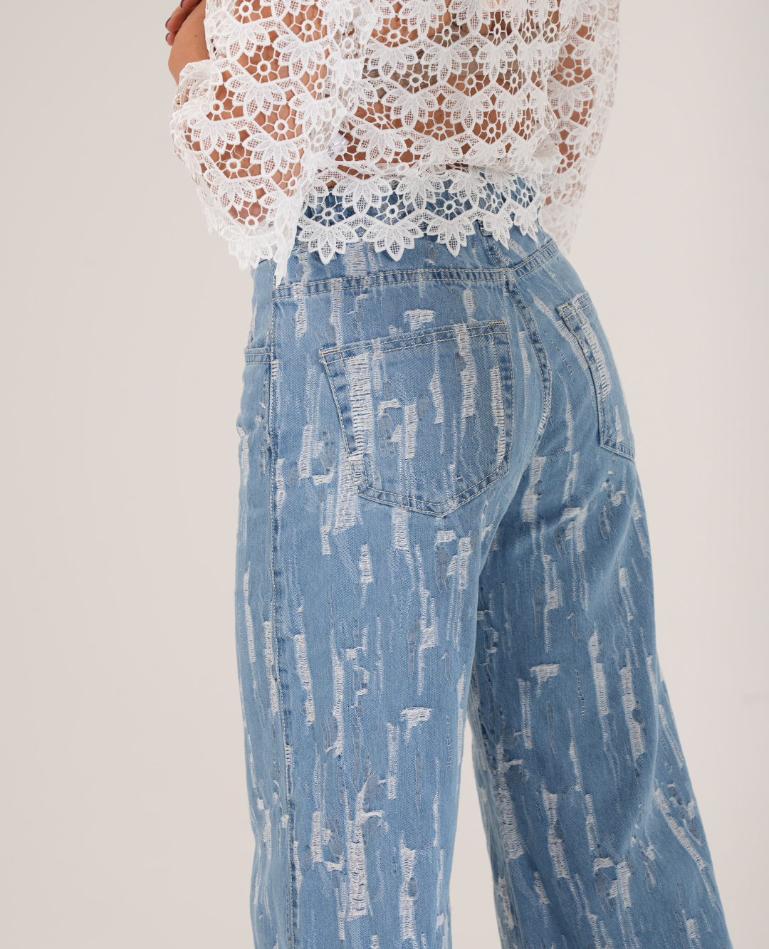 Jean Wide Leg Azul Claro