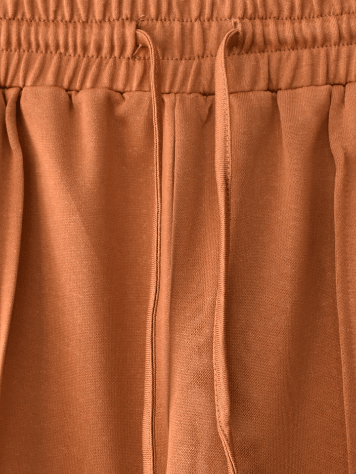 Pantalon Wide Leg Con vena Terracota