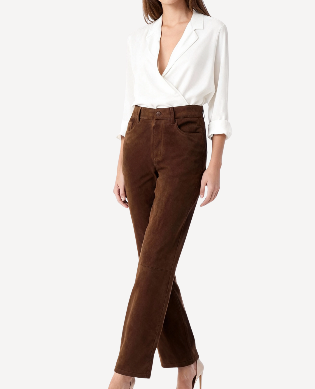Pantalón Gamuza Moca