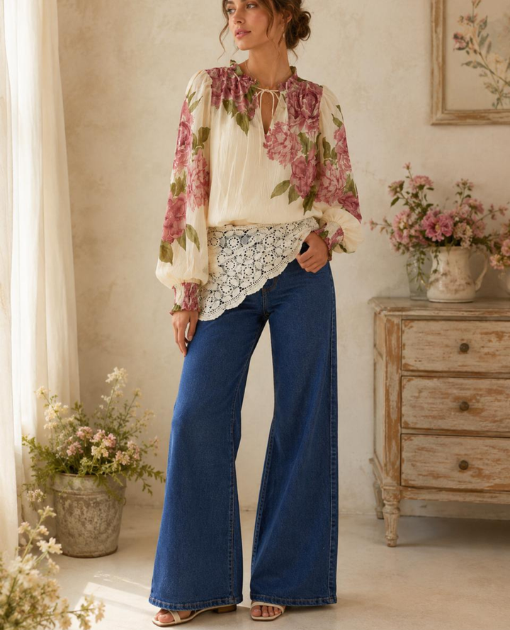 Blusa Velo Flores Botanic