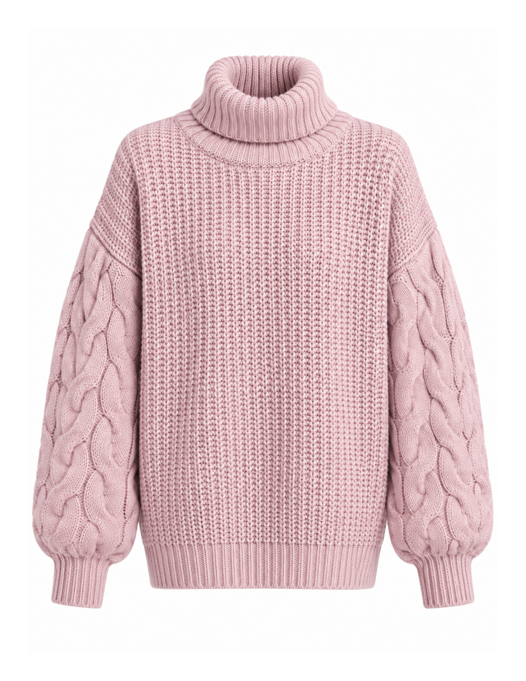 Saco Cuello Tortuga Mora en Leche Oversize