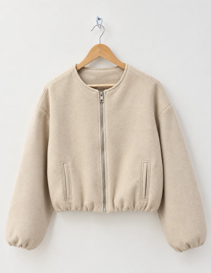Bomber Jacket Beige
