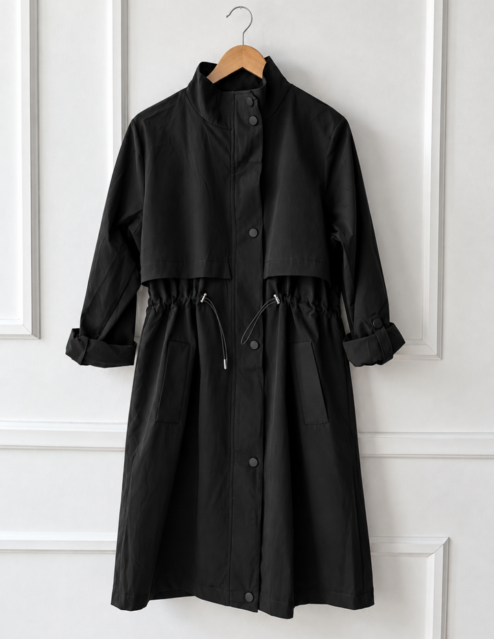 Gabardina Semi- impermeable Negra