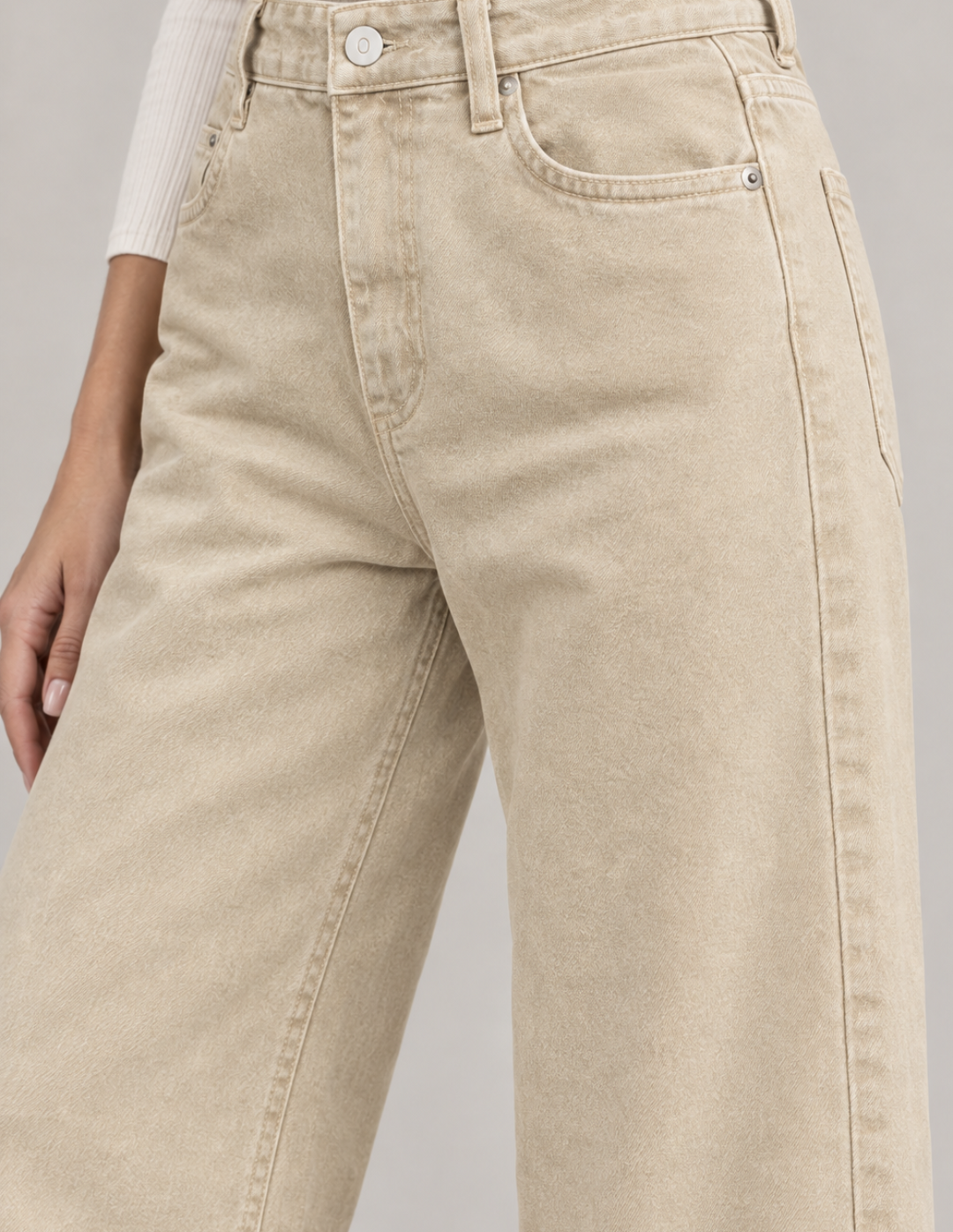 Pantalon Spom Denim Beige