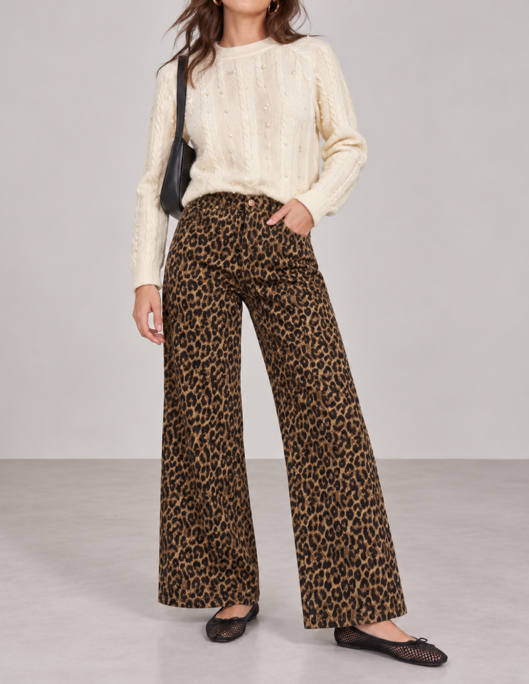 Pantalon Leopardo Wide Leg