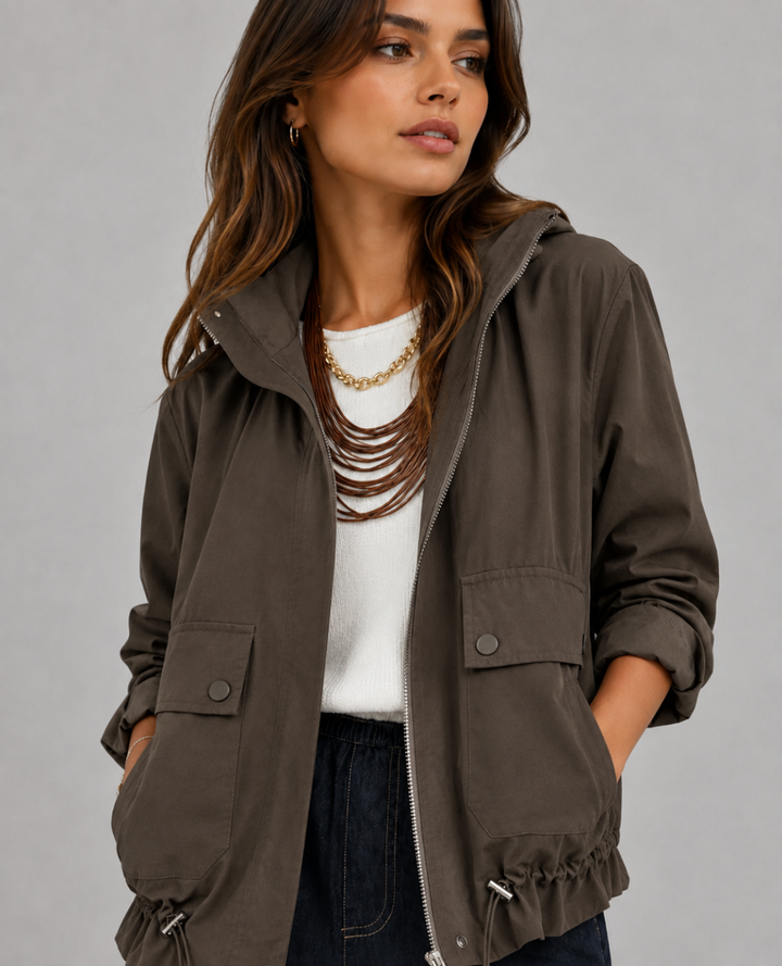 Chaqueta Safari Capota Gris