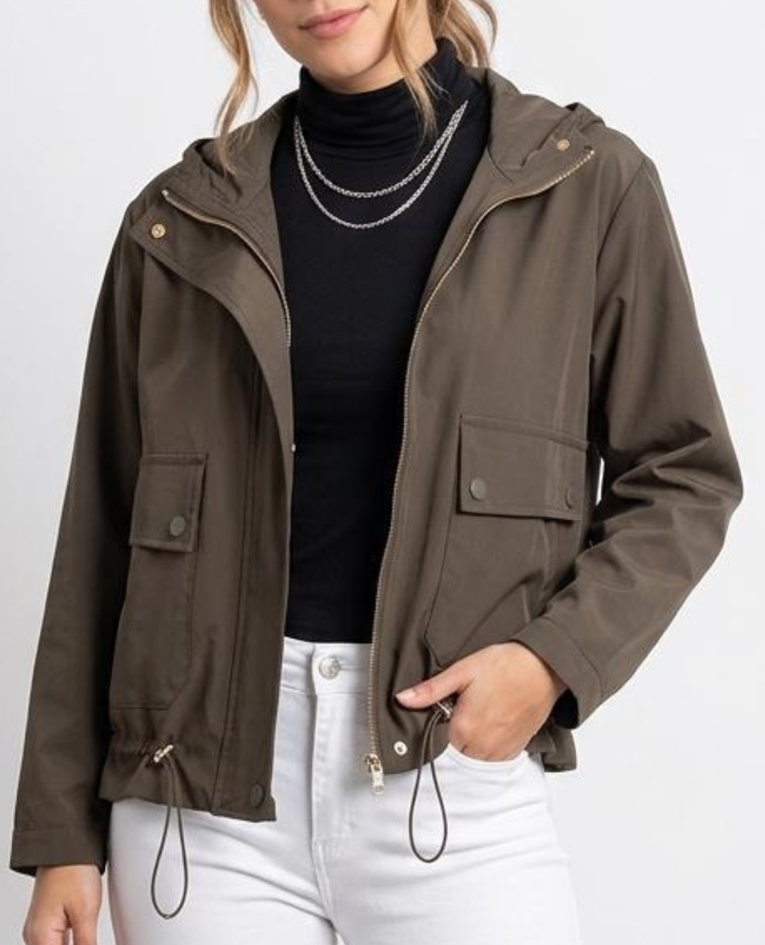 Chaqueta Safari Capota Gris