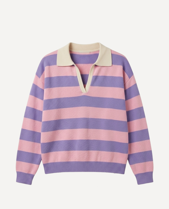 Saco Stripes Boom Lila Rosa