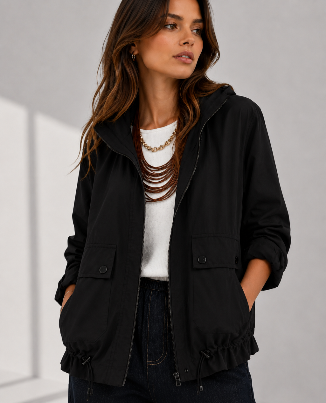 Chaqueta Safari Negra