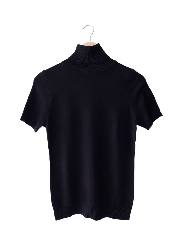 Básico Cuello Tortuga Negro