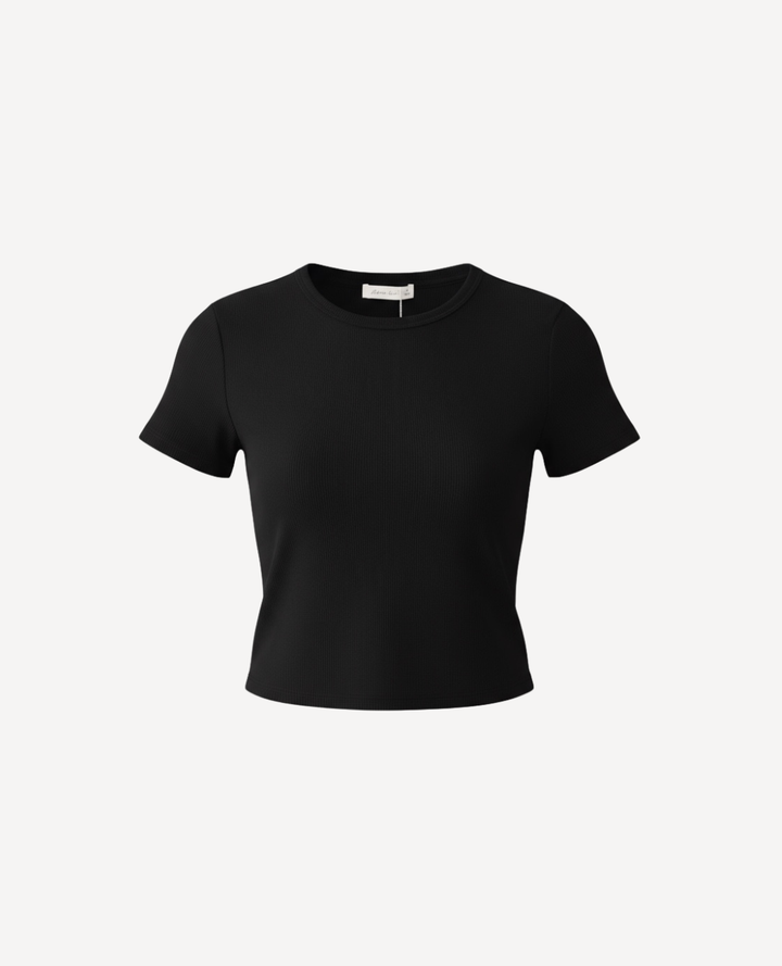 Blusa Ancha Lino Negra