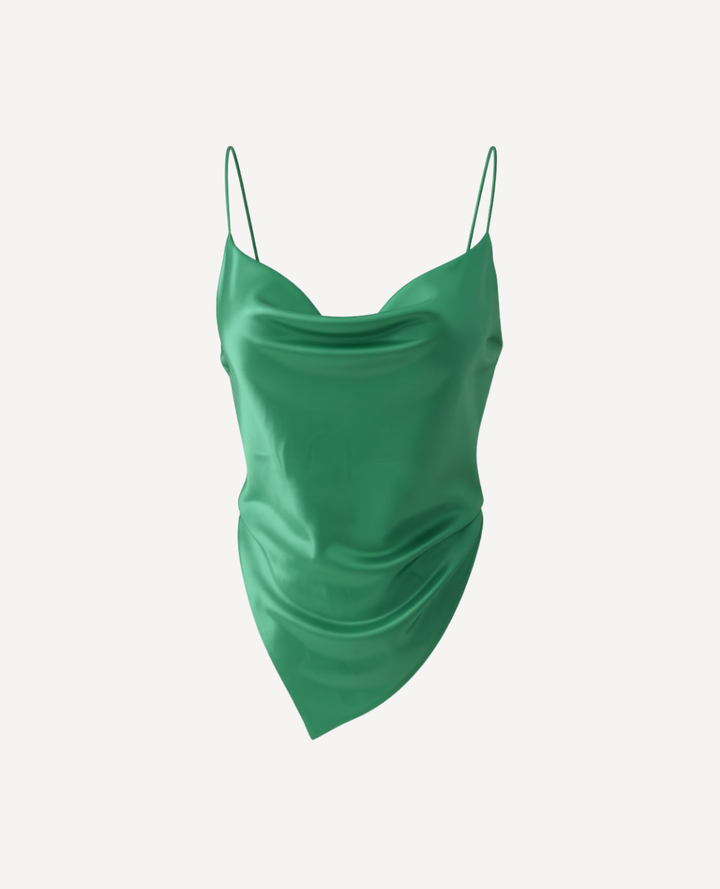 Blusa Asimetrica verde Eslovenia