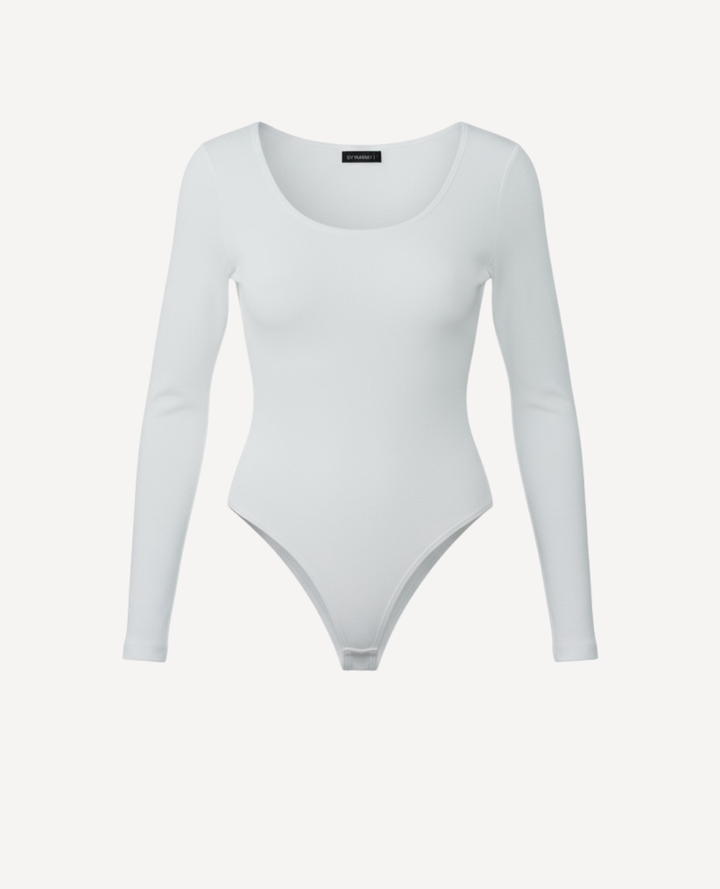 Body Manga Larga Blanco