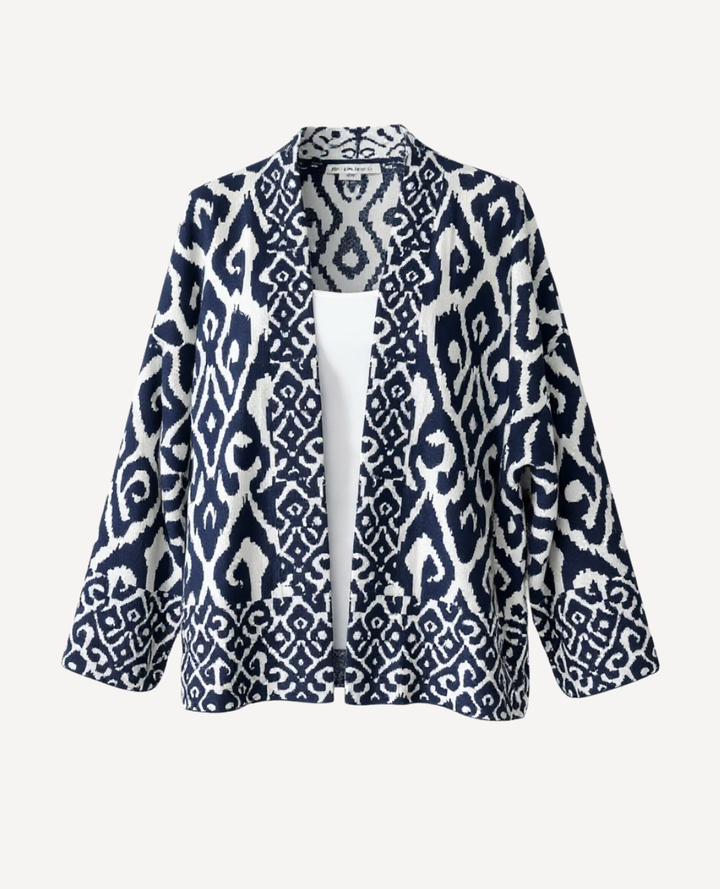 Capa Arabescos azul y blanco