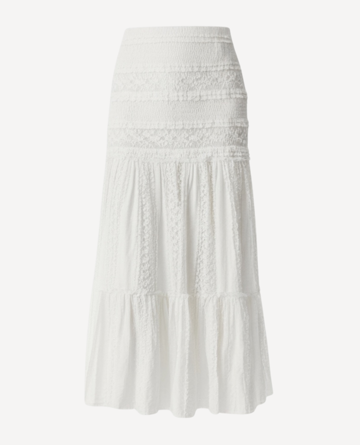 Falda en Blonda Hippie Blanca