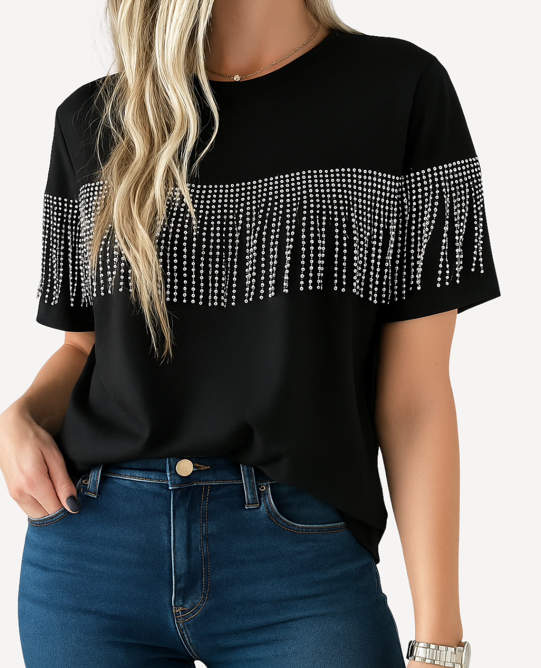 Camisa flecos Taches negra