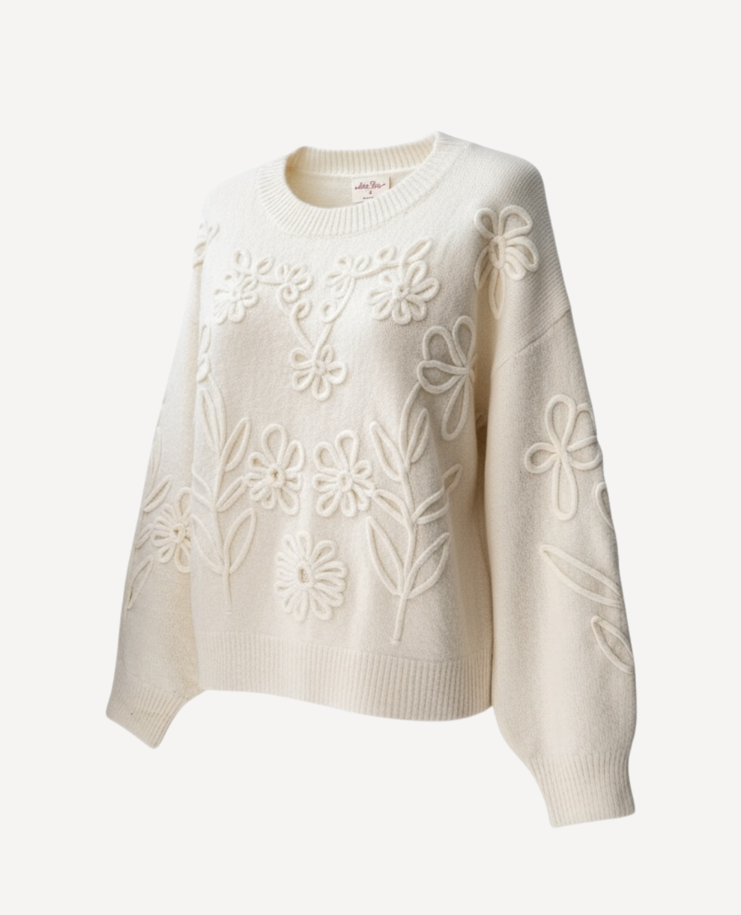 Saco Jardín de Flores Marfil