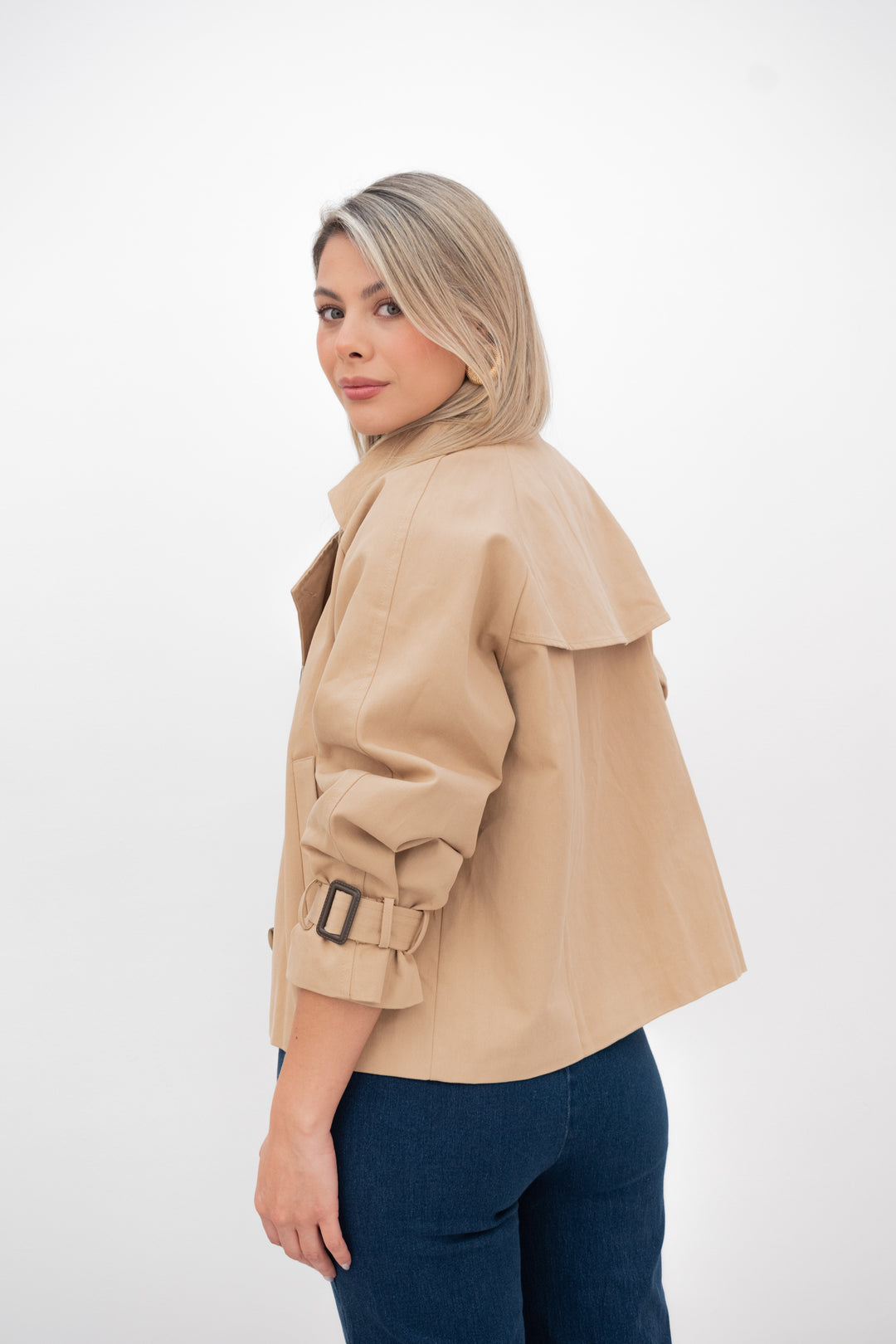 GABARDINA TRECH BEIGE