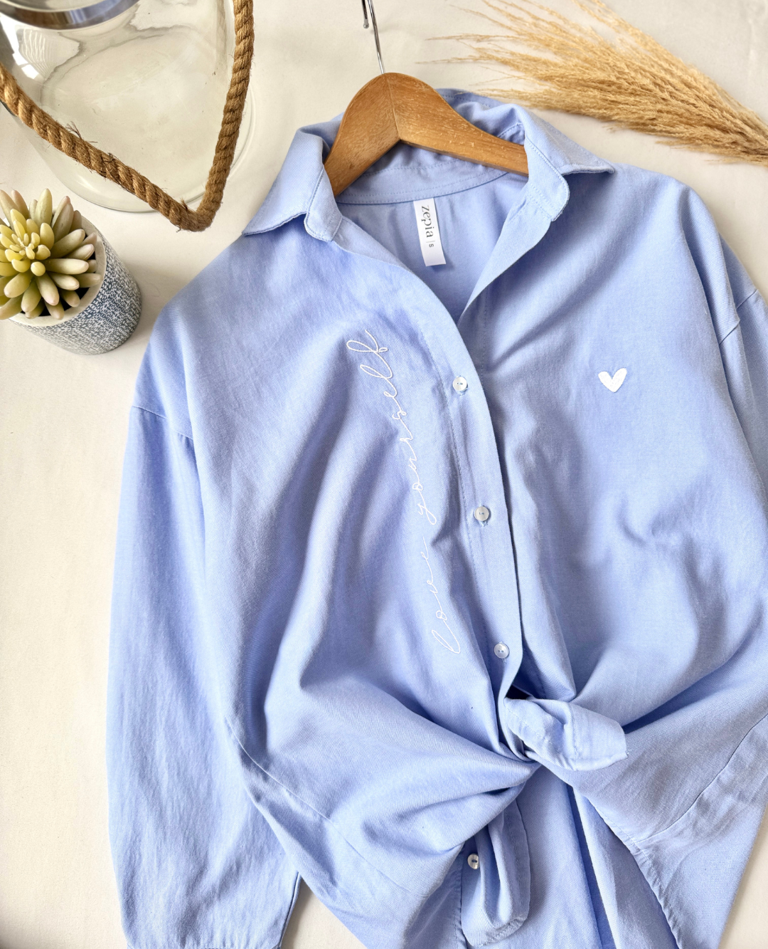 Camisa Oxford Florina Azul